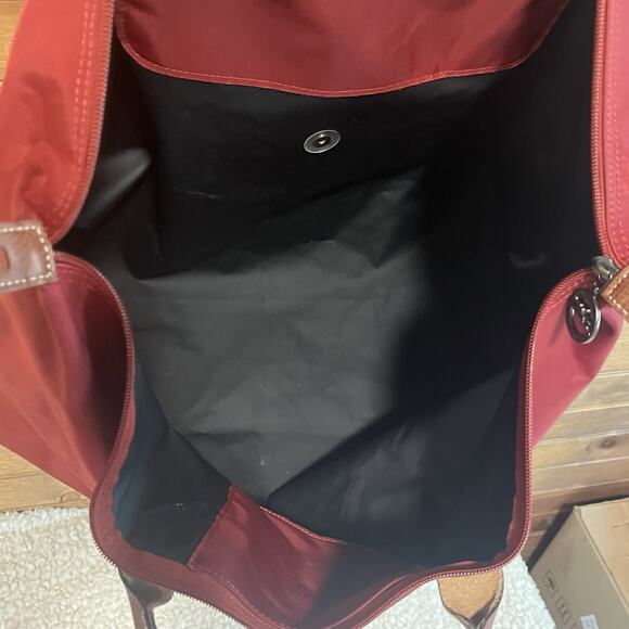 Longchamp Paris Le Pliage Extra Large Nylon Tote Leather Trim Foldable Design - Picture 13 of 16